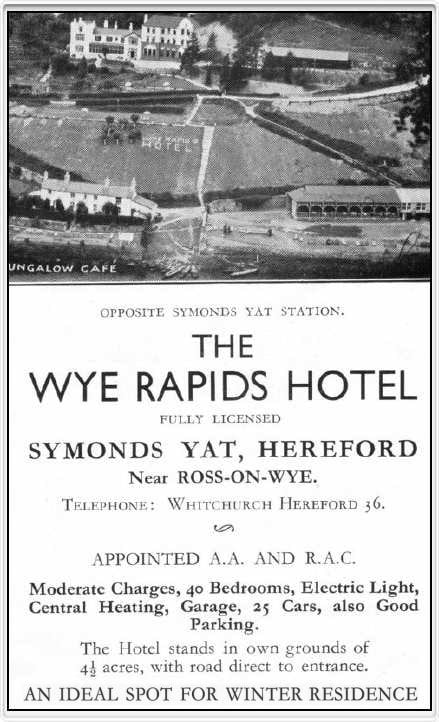 1930s advertisement from the Forest of Dean Guide