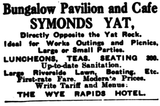 Wye Rapids Hotel Bungalow Pavilion and Cafe