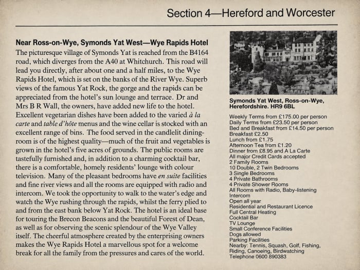1980s Article on the Wye Rapids Hotel