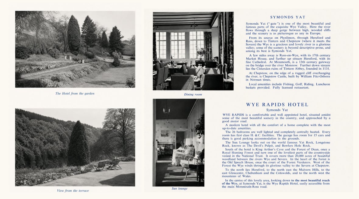 Wye Rapids Hotel 1970s Brochure